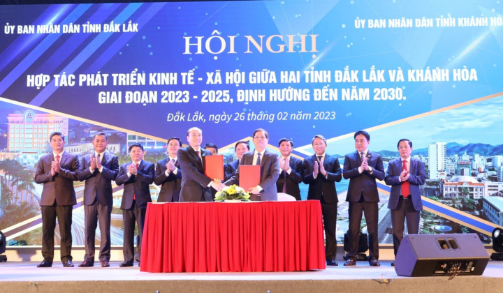 Đắk Lắk và Khánh Hoà hợp tác kinh tế xã hội giai đoạn 2023 - 2025 định hướng đến 2030