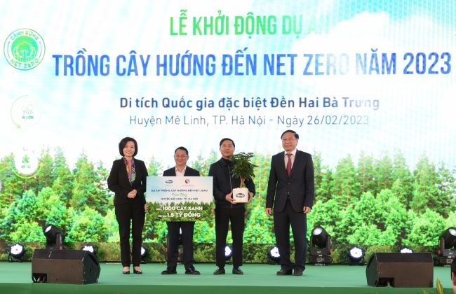 Dự án trồng cây hướng đến Net Zero carbon của Vinamilk và Bộ TN&MT chính thức khởi động