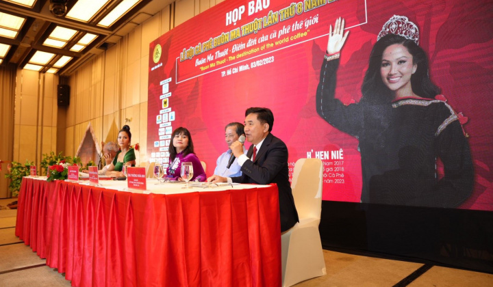 Họp báo Lễ hội Cà phê Buôn Ma Thuột lần thứ 8 năm 2023 tại TP Hồ Chí Minh
