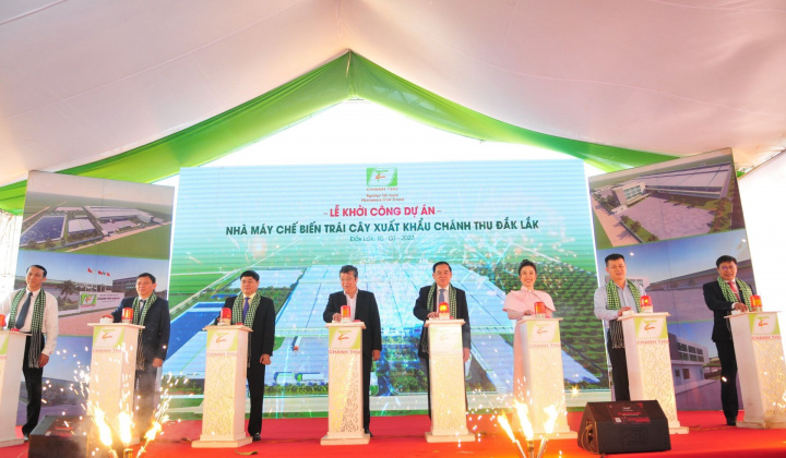 Đắk Lắk: Khởi công nhà máy chế biến trái cây 70.000 tấn nguyên liệu một năm