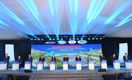 Khởi công Tổ hợp chăn nuôi và chế biến thịt bò Vinabeef Tam Đảo
