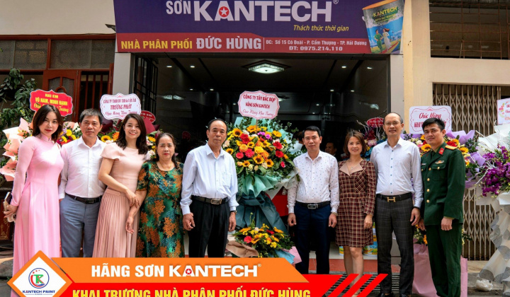 Hãng sơn Kantech: Khai trương Nhà phân phối Đức Hùng-TP.Hải Dương