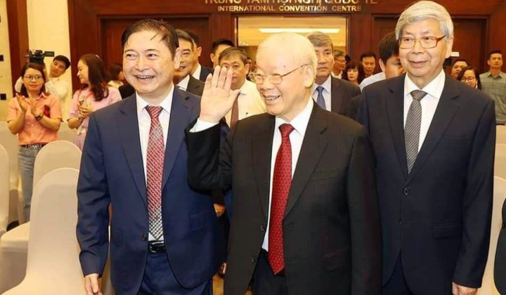 Tổng Bí thư Nguyễn Phú Trọng dự lễ kỷ niệm 60 năm Chủ tịch Hồ Chí Minh gặp mặt đội ngũ trí thức và 40 năm ngày thành lập VUSTA