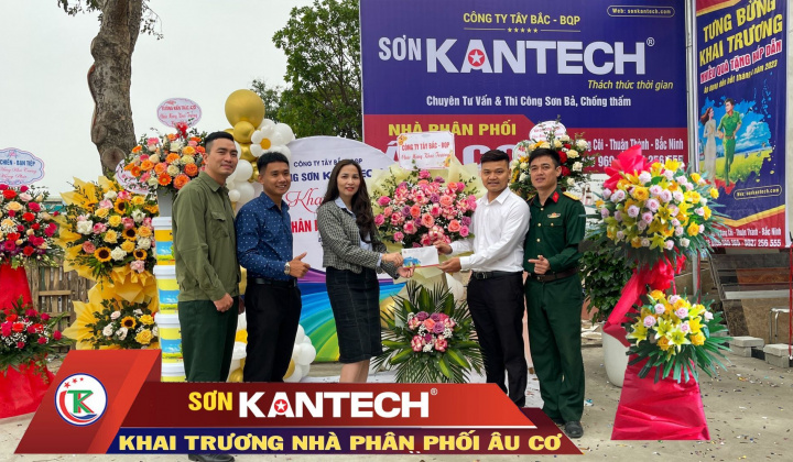 Hãng sơn Kantech: Khai trương Nhà phân phối cấp 1-Âu Cơ tại Bắc Ninh