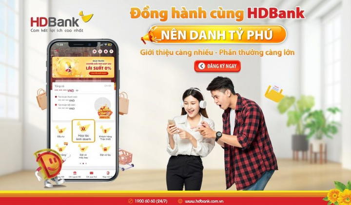 “Choáng ngợp” với mức hoa hồng của Cộng tác viên tại HDBank