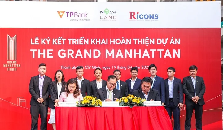 Novaland ký kết hợp tác triển khai hoàn thiện dự án The Grand Manhattan