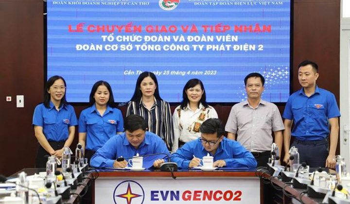 Chuyển giao Đoàn Thanh niên EVNGENCO2 về trực thuộc Đoàn Thanh niên EVN