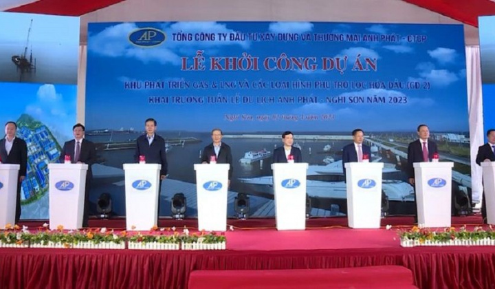 Khởi công giai đoạn 2 Dự án Khu phát triển GAS & LNG hơn 800 tỉ đồng