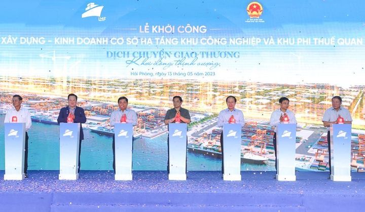 Khởi công Khu phi thuế quan Xuân Cầu-khu phi thuế quan cảng biển lớn nhất Việt Nam