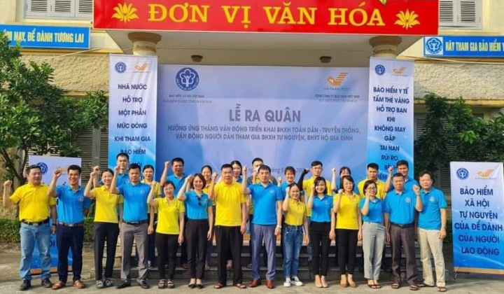 Thanh Hoá: Lễ ra quân hưởng ứng tháng vận động triển khai BHXH toàn dân
