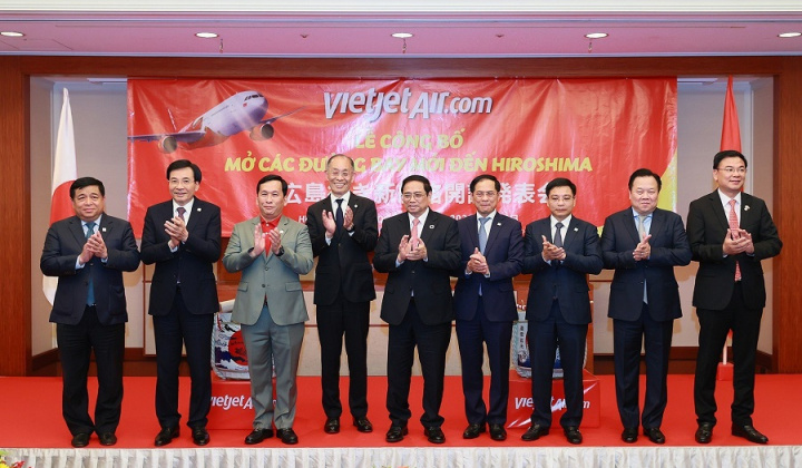 Vietjet công bố đường bay thẳng đầu tiên giữa Việt Nam và Hiroshima mừng Hội nghị thượng đỉnh G7