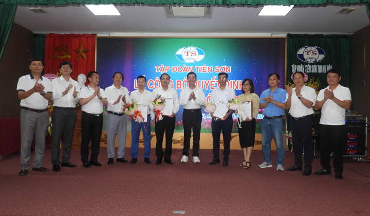 Tập đoàn Tiên Sơn Thanh Hóa: Công bố quyết định bổ nhiệm cán bộ cấp cao