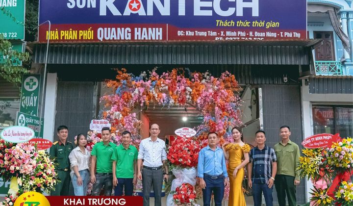 Hãng sơn Kantech: Khai trương Nhà phân phối Quang Hạnh - Đoan Hùng