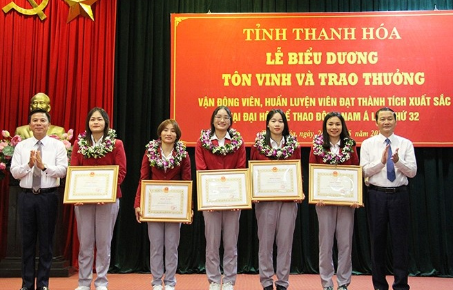 Thanh Hoá: Biểu dương các VĐV, HLV đạt thành tích xuất sắc tại SEA Games 32