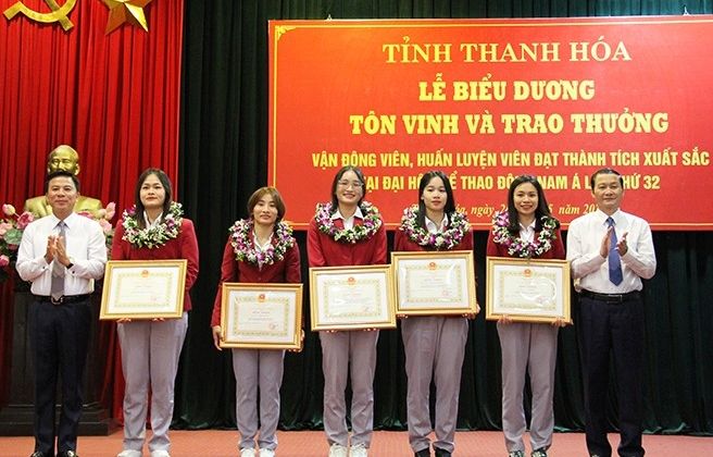Thanh Hoá: Biểu dương các VĐV, HLV đạt thành tích xuất sắc tại SEA Games 32