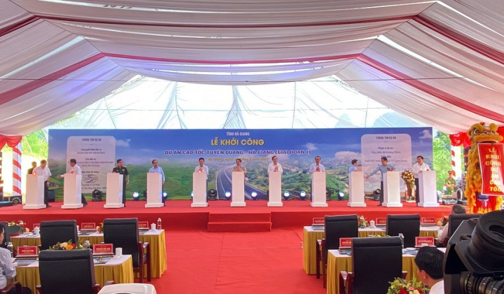 Thủ tướng Chính phủ phát lệnh khởi công Dự án cao tốc Tuyên Quang – Hà Giang