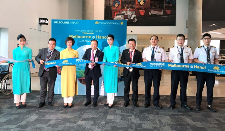 Vietnam Airlines khai trương đường bay thẳng Hà Nội - Melbourne