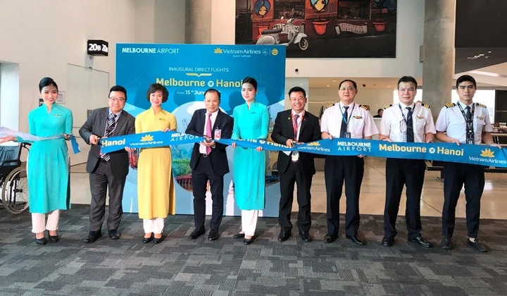 Vietnam Airlines khai trương đường bay thẳng Hà Nội - Melbourne
