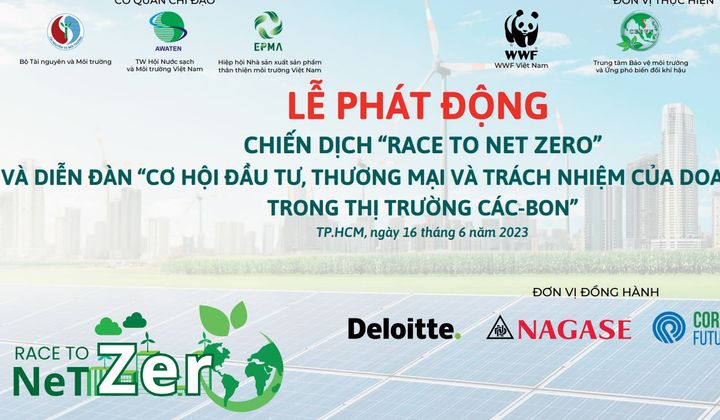Lễ phát động chiến dịch Race To Net Zero và Diễn đàn "Cơ hội đầu tư, thương mại và trách nhiệm của doanh nghiệp trong thị trường các-bon"