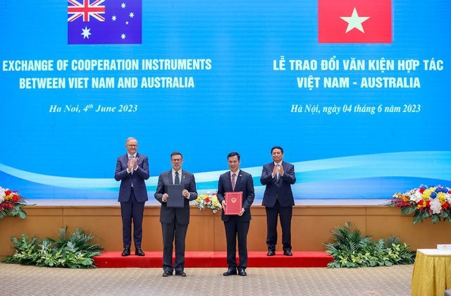 Việt Nam - Australia trao đổi nhiều văn kiện hợp tác quan trọng và khai trương 2 đường bay thẳng mới