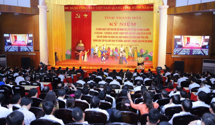 Thanh Hóa kỷ niệm 75 năm ngày Chủ tịch Hồ Chí Minh ra Lời kêu gọi thi đua ái quốc