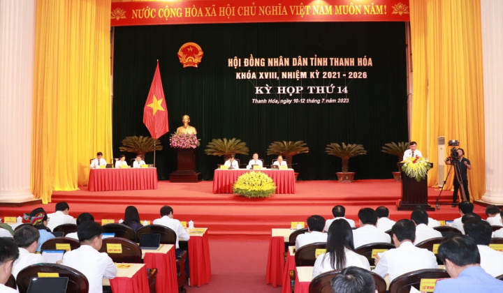 Kỳ họp thứ 14, HĐND tỉnh Thanh Hoá khoá XVIII: Xem xét và quyết định nhiều nội dung quan trọng