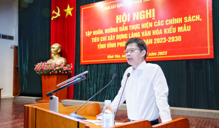Vĩnh Phúc: Tập huấn xây dựng Làng văn hóa kiểu mẫu giai đoạn 2023 - 2030