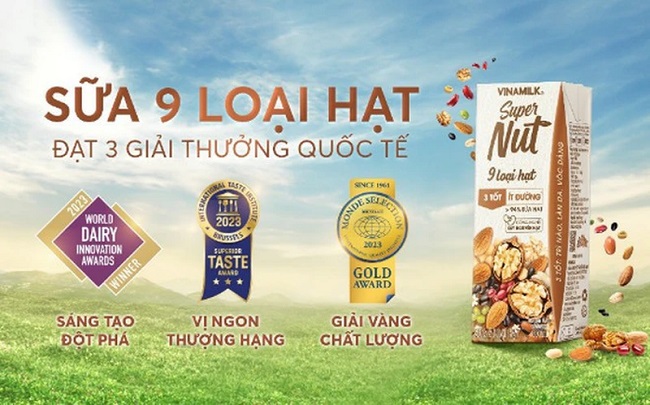 Bộ sưu tập giải thưởng quốc tế "khủng" của “tân binh” sữa hạt Vinamilk Super Nut
