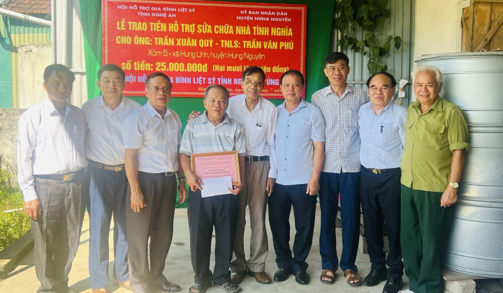 Hội hỗ trợ gia đình Liệt sỹ tỉnh Nghệ An: Thắp sáng lửa tri ân, ấm tình đồng đội