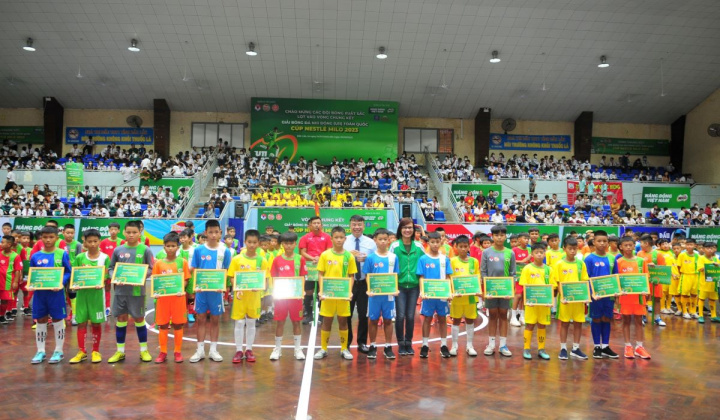 Khai mạc vòng chung kết giải Bóng đá Nhi đồng (U11) toàn quốc cúp Nestlé Milo 2023