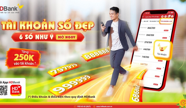 Bay Vietjet, nhận ngay hoàn tiền và gần 9.000 giải thưởng cùng HDBank