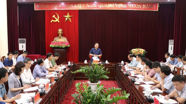 Bắc Ninh - Thường trực Tỉnh ủy làm việc với Ban Tổ chức Tỉnh ủy