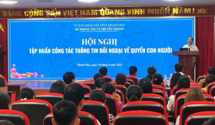 Thanh Hoá: Tập huấn công tác thông tin đối ngoại về quyền con người