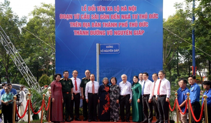 TP.HCM: Đổi tên Xa lộ Hà Nội thành đường Võ Nguyên Giáp