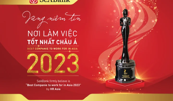 SeABank ba năm liên tiếp được vinh danh “Nơi làm việc tốt nhất châu Á”