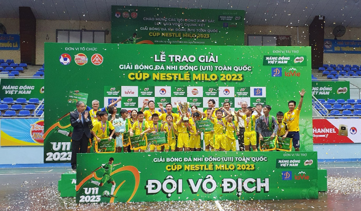 Navy Phú Nhuận vô địch Giải Bóng đá Nhi đồng (U11) toàn quốc Cúp Nestlé MILO 2023