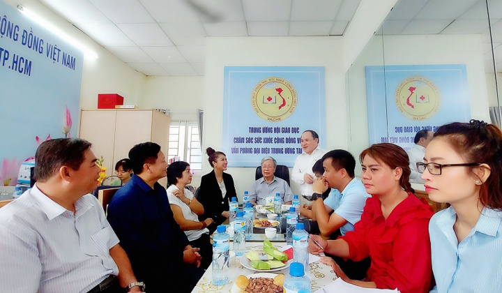 Văn phòng TP HCM - Hội Giáo dục chăm sóc sức khỏe cộng đồng Việt Nam cần phát huy hơn nữa vai trò TƯ Hội