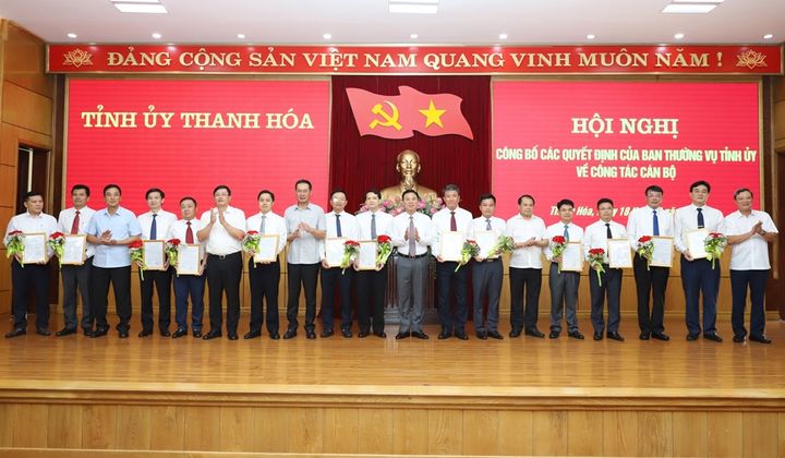 Thanh Hoá: Ban Thường vụ Tỉnh ủy điều động, bổ nhiệm 13 vị trí lãnh đạo chủ chốt