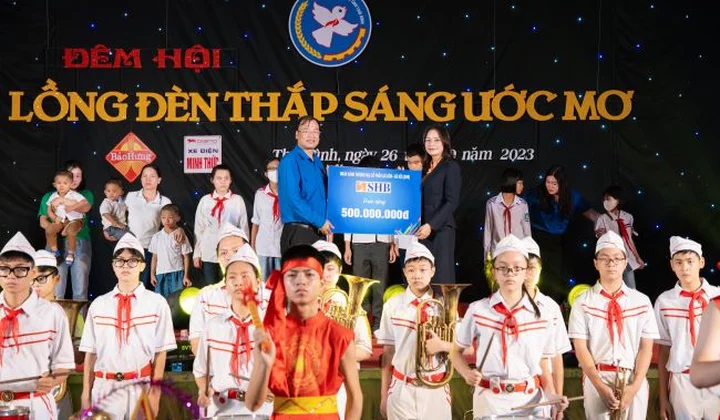 SHB mang Trung thu yêu thương đến với trẻ em tỉnh Thái Bình