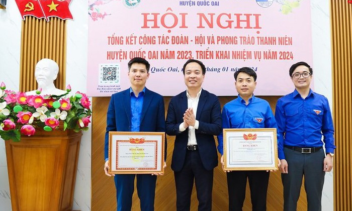 Quốc Oai: Khen thưởng 54 tập thể, cá nhân trong công tác Đoàn - Hội và phong trào Thanh niên năm 2023