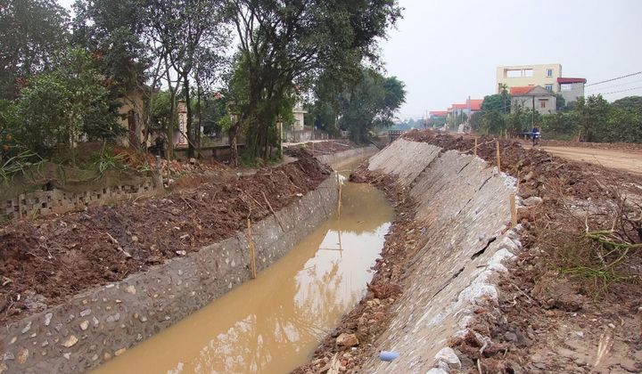 Cải tạo, kè mái sông S6-1,Hưng Yên: Hoàn thành giải ngân 100% kế hoạch vốn 2023