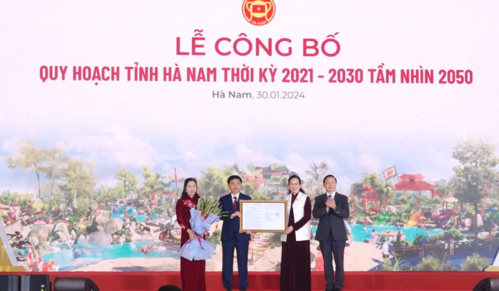 Công bố Quy hoạch tỉnh Hà Nam thời kỳ 2021 - 2030, tầm nhìn 2050