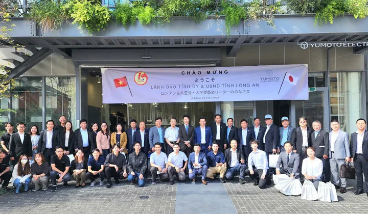 Đoàn công tác tỉnh Long An thăm và giao lưu với Tập đoàn Yumoto Electric