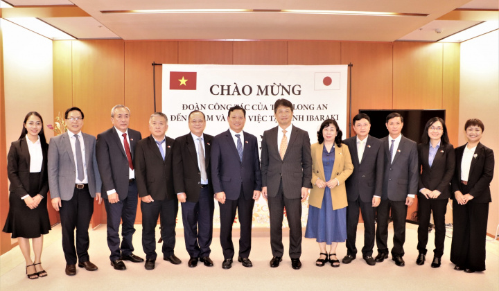 Lãnh đạo tỉnh Long An chào xã giao Thống đốc tỉnh Ibaraki, Nhật Bản