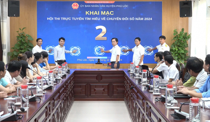Phú Lộc, Thừa Thiên Huế: Sôi nổi Hội thi trực tuyến tìm hiểu về Chuyển đổi số năm 2024