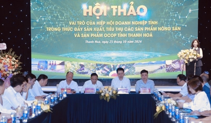 Hiệp hội Doanh nghiệp Thanh Hóa phát huy vai trò, thúc đẩy sản xuất, tiêu thụ các sản phẩm nông sản và sản phẩm OCOP