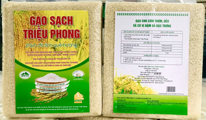 Gạo ngon, sạch nổi tiếng Triệu Phong, Quảng Trị trước “Vương miện” 5 sao