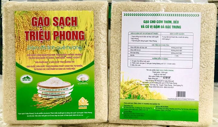 Gạo ngon, sạch nổi tiếng Triệu Phong, Quảng Trị trước “Vương miện” 5 sao
