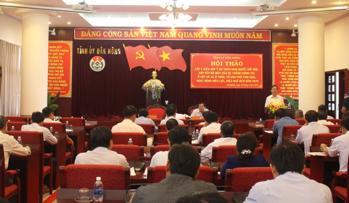 Hiệu quả trong sắp xếp, tinh gọn bộ máy ở Đắk Nông