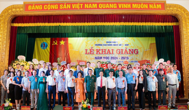 Trường Cao đẳng nghề số 1 Bộ Quốc phòng khai giảng năm học 2024-2025
